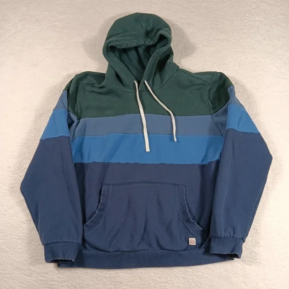Marine Layer Hoodie Mens Large Custom Cut & Sew Colorblock Pullover - Picture 1 of 10
